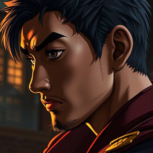 Profile picture of Kenji Tanaka, leading Crimson Dynasty roleplayer.