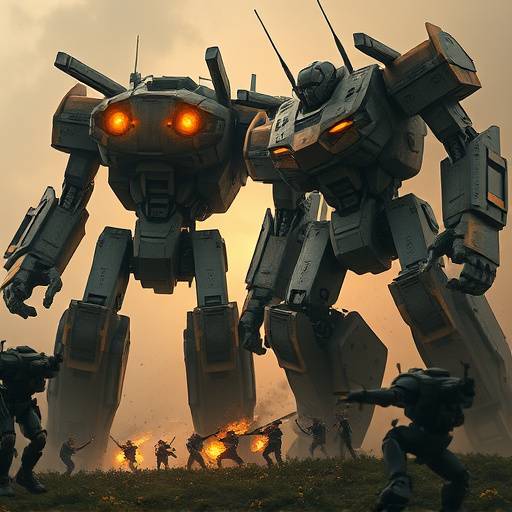 Steel Titans - Command massive robots in strategic battles.